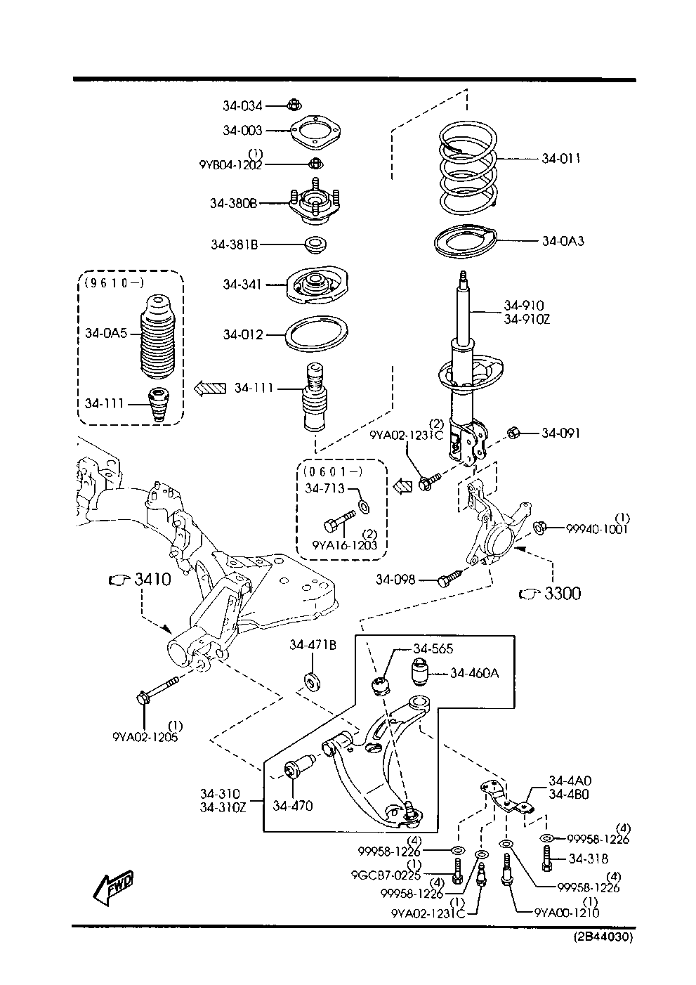 MAZDA B25D-34-300B - Lenker, Radaufhängung alexcarstop-ersatzteile.com