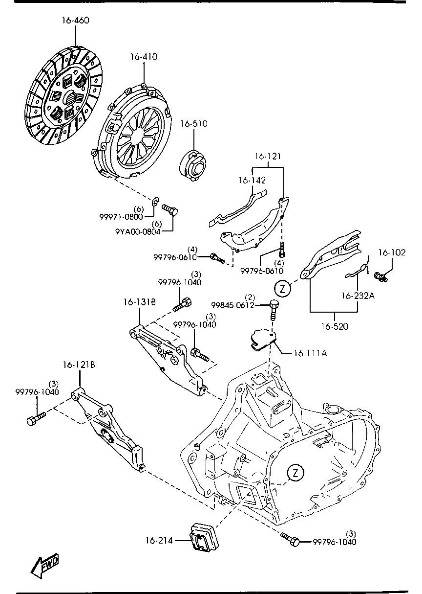 FORD G561-16-510A - Ausrücklager alexcarstop-ersatzteile.com