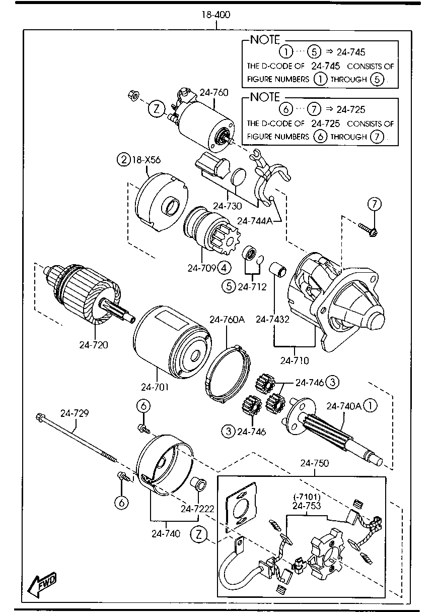 MAZDA BPD4-18-X60 - Anker, Starter alexcarstop-ersatzteile.com