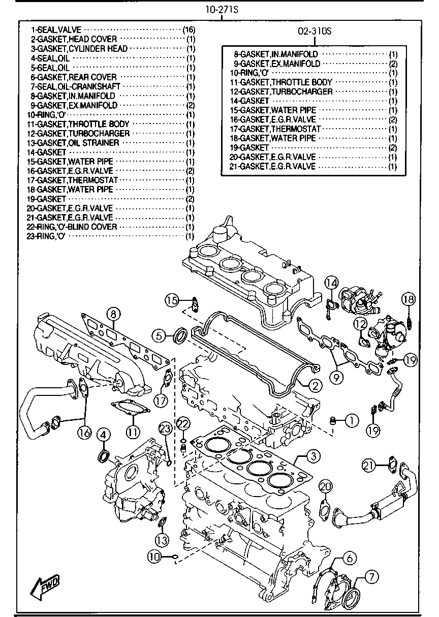 MAZDA 8LG9-02-310 - Wasserpumpe alexcarstop-ersatzteile.com