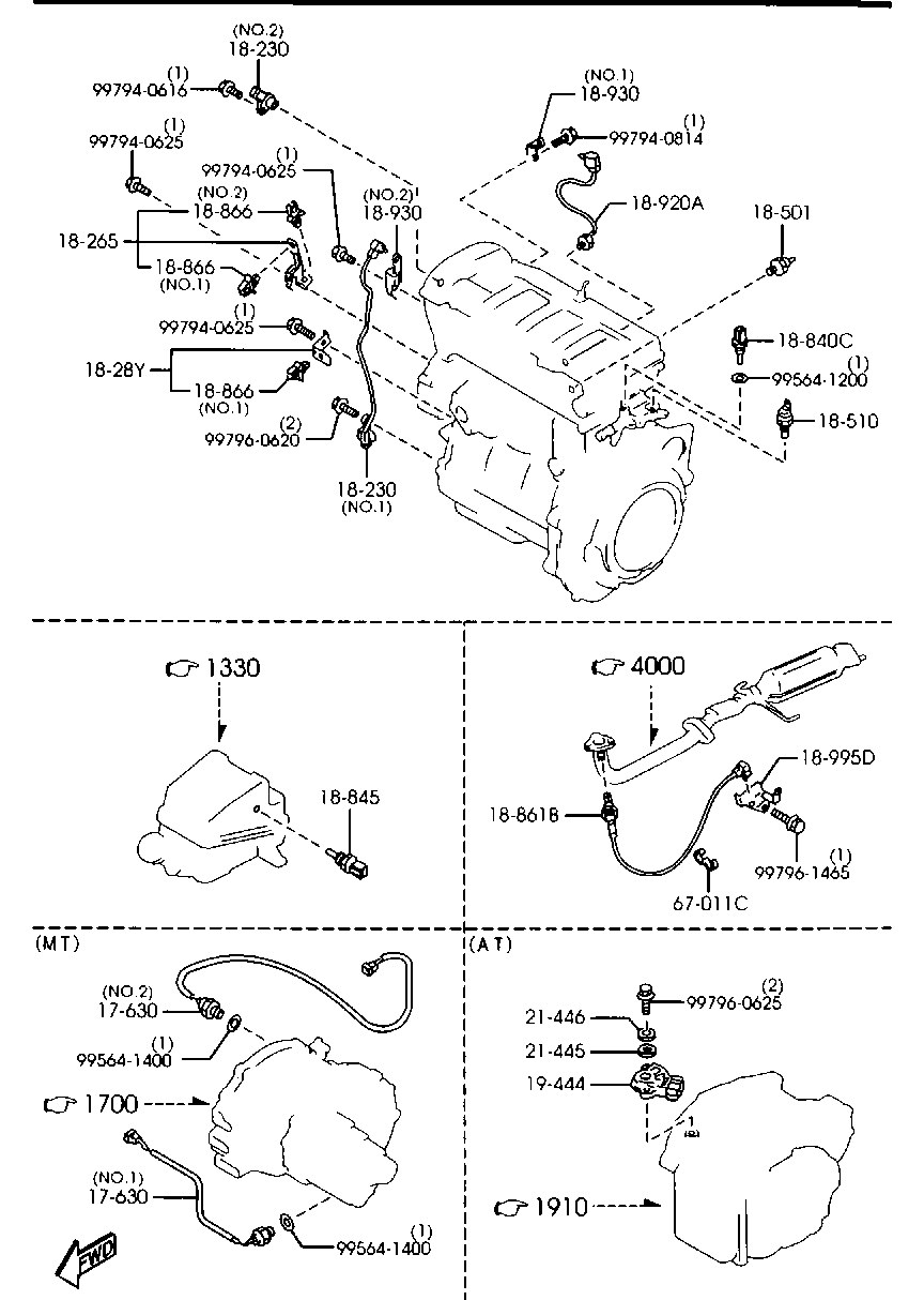 MAZDA FP33-18-861A - Lambdasonde alexcarstop-ersatzteile.com