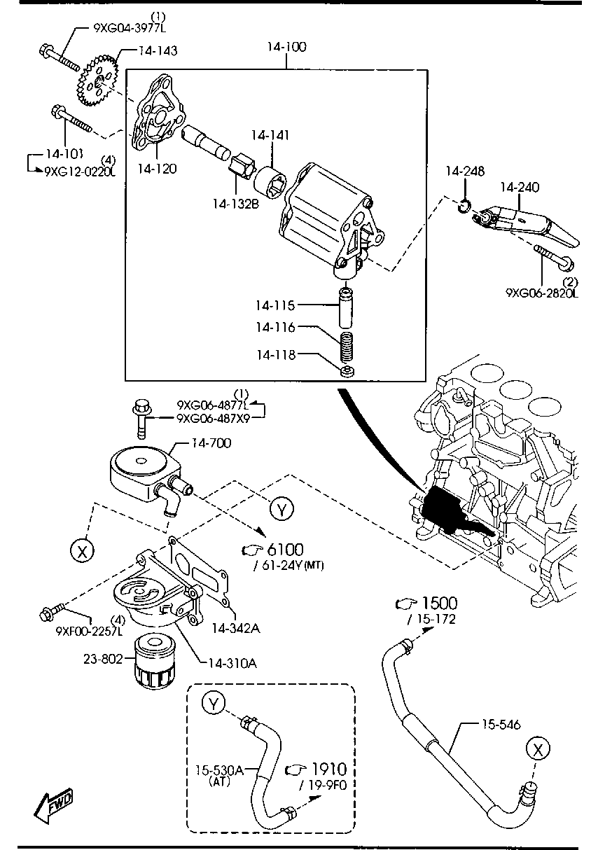 MAZDA LF10-14-302 - Ölfilter alexcarstop-ersatzteile.com