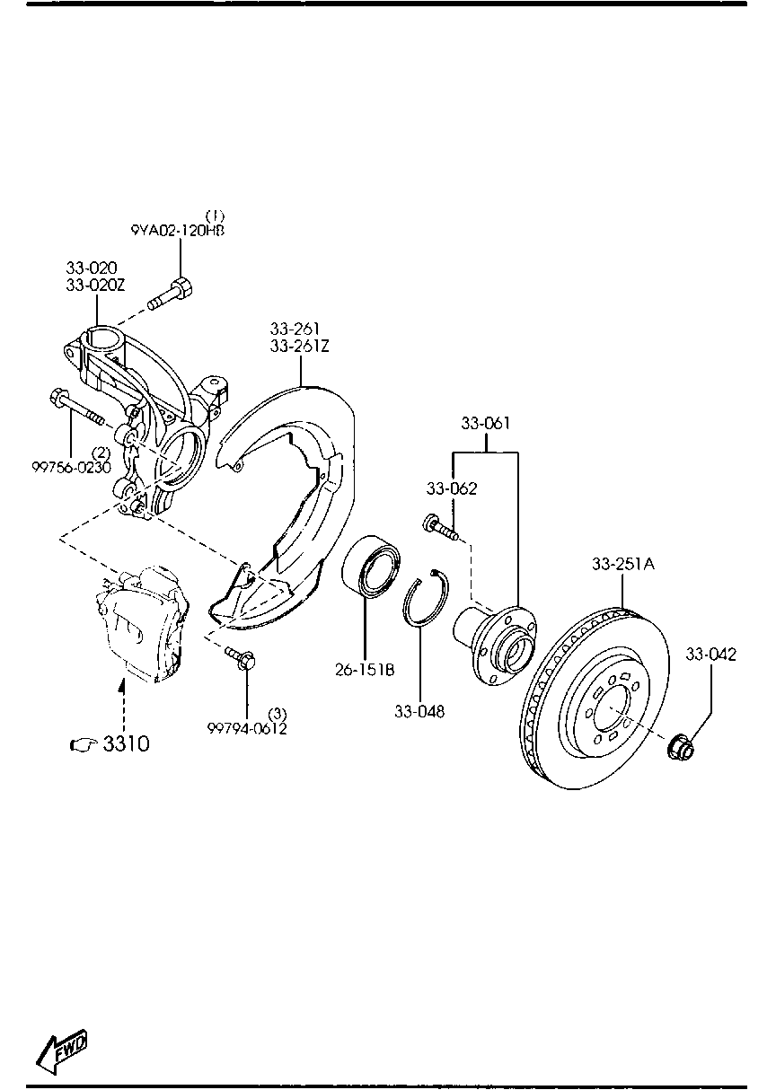 MAZDA C236-26-151A - Radlagersatz alexcarstop-ersatzteile.com