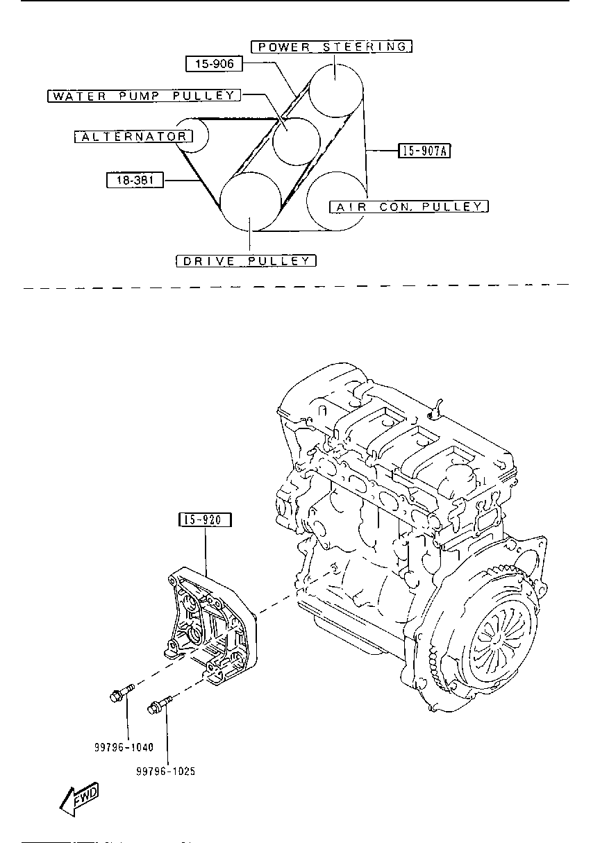 FORD FS05-15-907 - Keilrippenriemen alexcarstop-ersatzteile.com