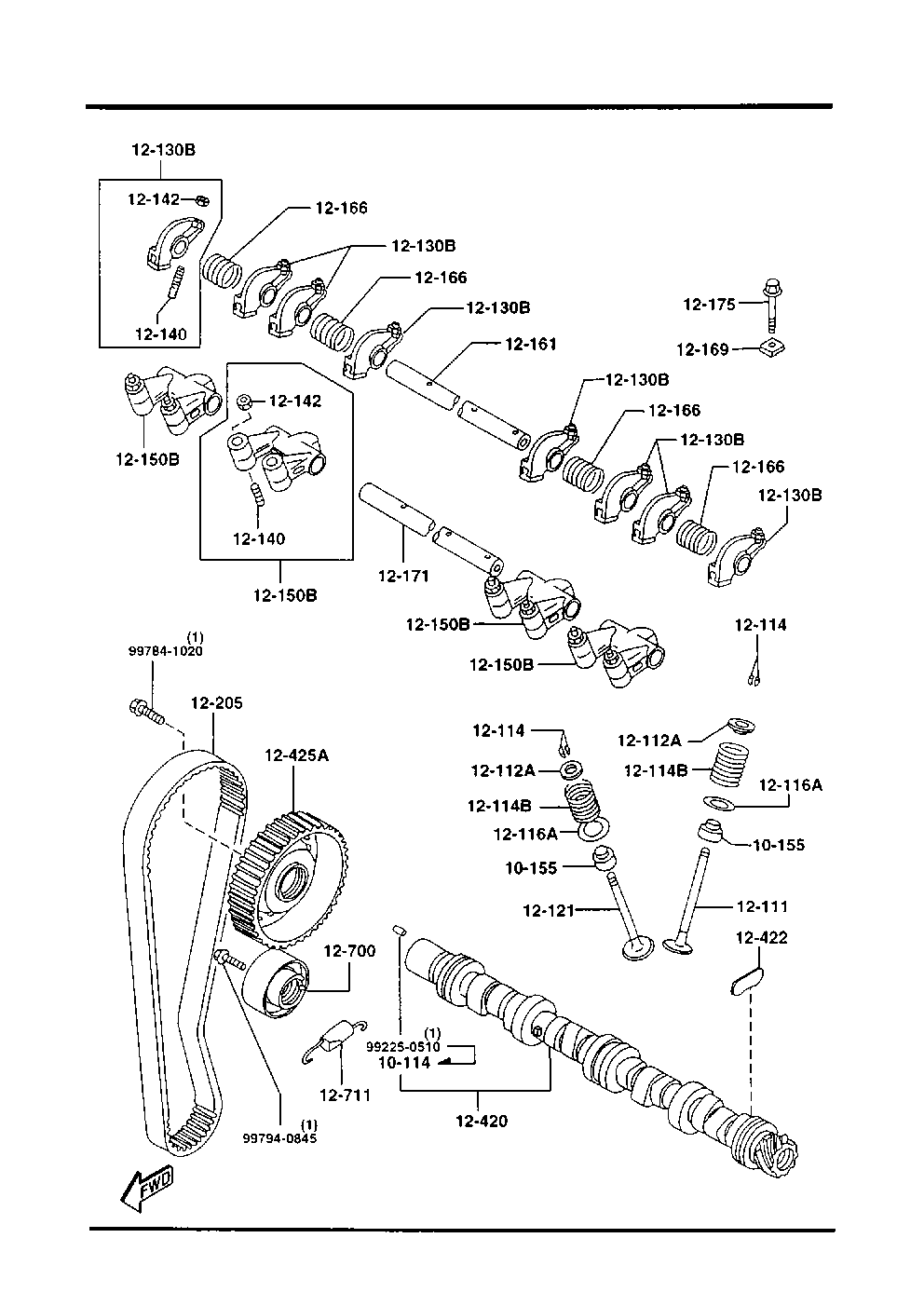 MAZDA B630-12-700E - Spannrolle, Zahnriemen alexcarstop-ersatzteile.com