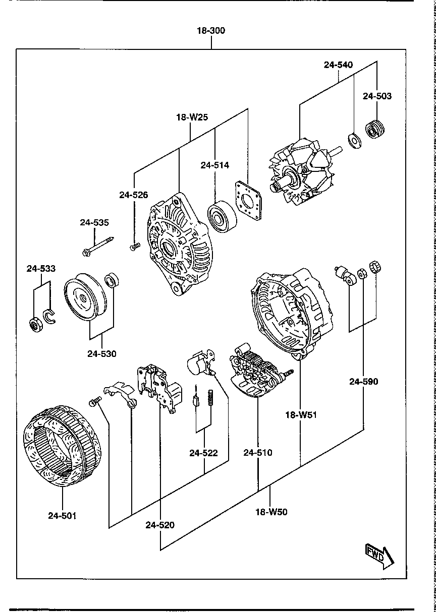 KIA B6EW-18-300 - Generator alexcarstop-ersatzteile.com