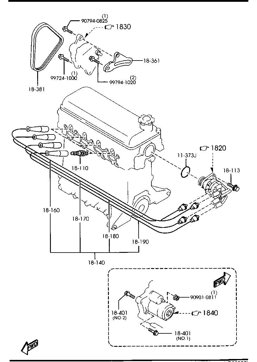 Mercury B587-18-381 - Keilrippenriemen alexcarstop-ersatzteile.com