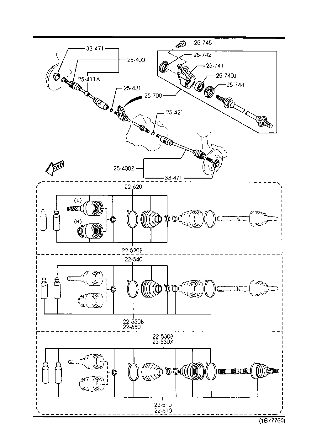 Mercury F069-22-530A - Faltenbalg, Antriebswelle alexcarstop-ersatzteile.com