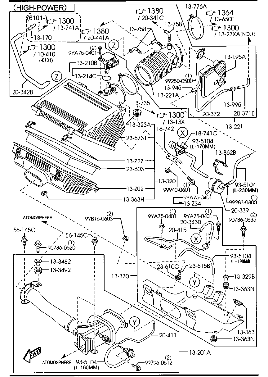 MAZDA ZL01 13 215 - Luftmassenmesser alexcarstop-ersatzteile.com