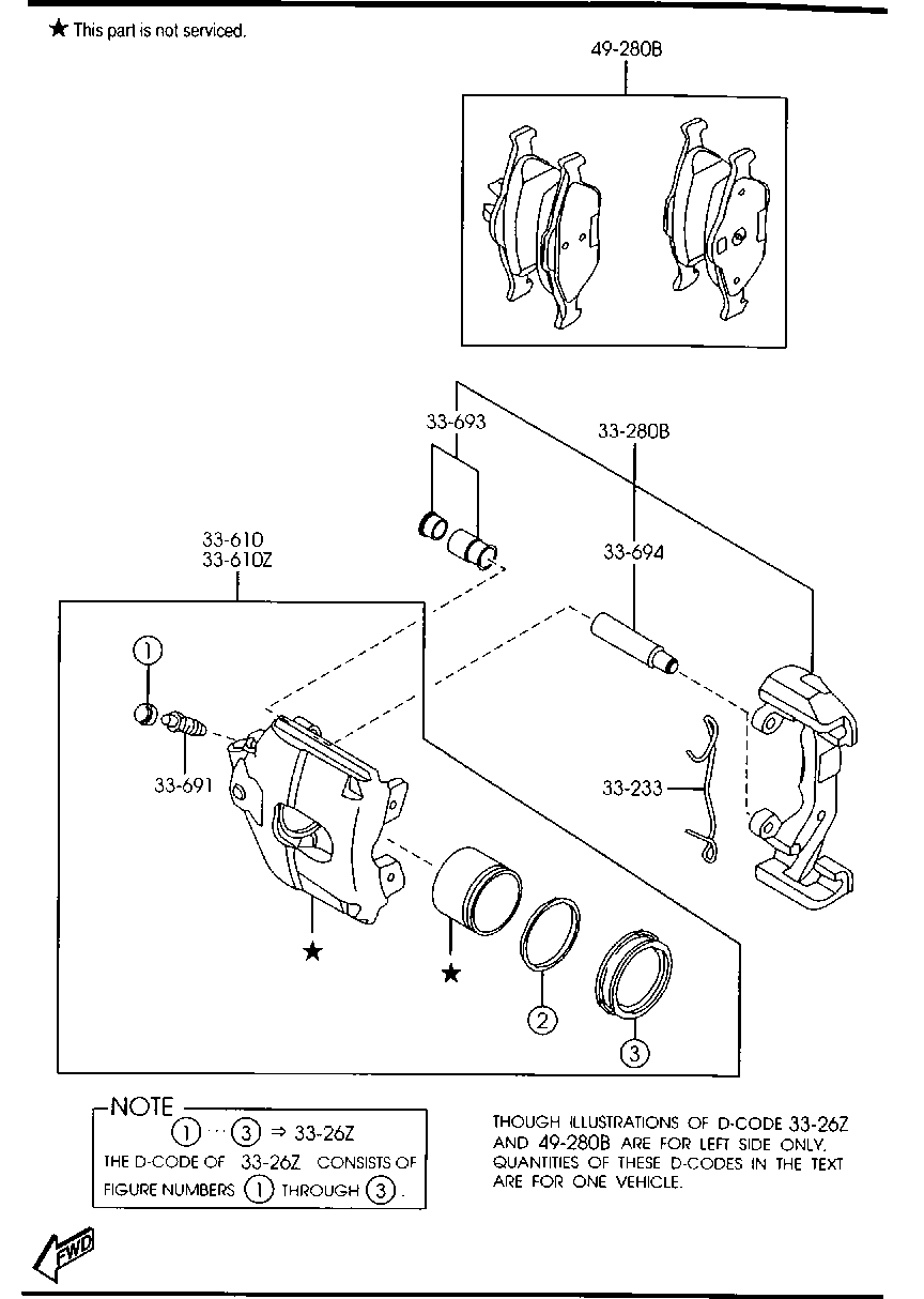 FORD DDY2-33-28Z - Bremsbelagsatz, Scheibenbremse alexcarstop-ersatzteile.com