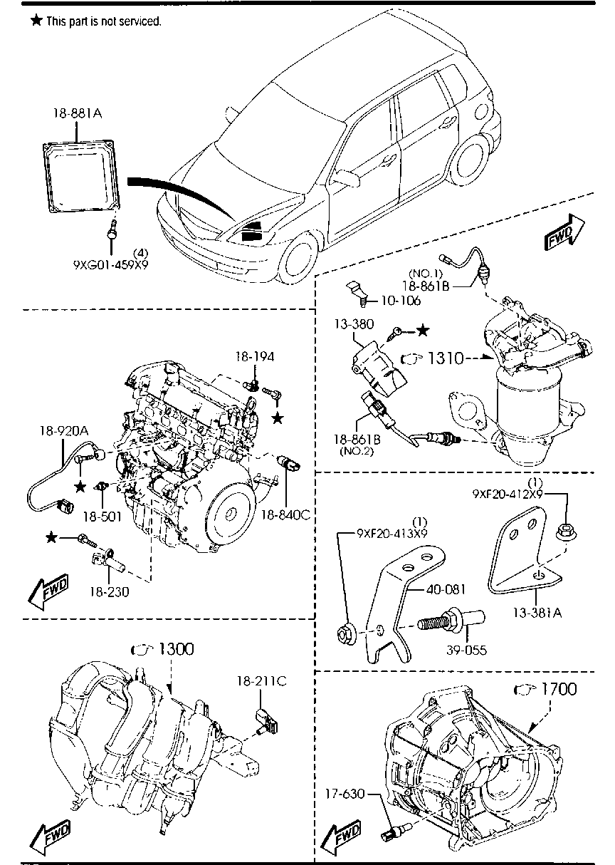 MAZDA C201-18-861 - Lambdasonde alexcarstop-ersatzteile.com