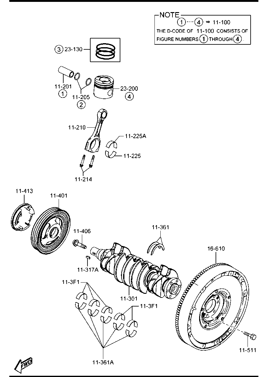 MAZDA Y401-11-406A - Riemenscheibenschraube alexcarstop-ersatzteile.com