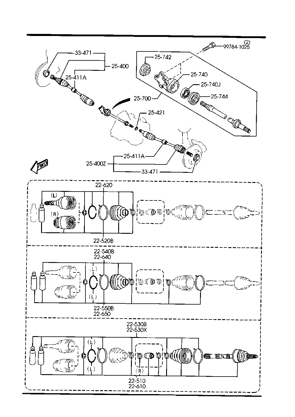 MAZDA GD17-22-540 - Faltenbalg, Antriebswelle alexcarstop-ersatzteile.com