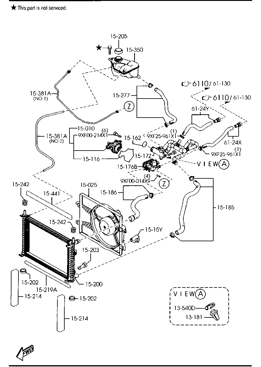 MAZDA Y401-15-1H0A - Thermostat, Kühlmittel alexcarstop-ersatzteile.com