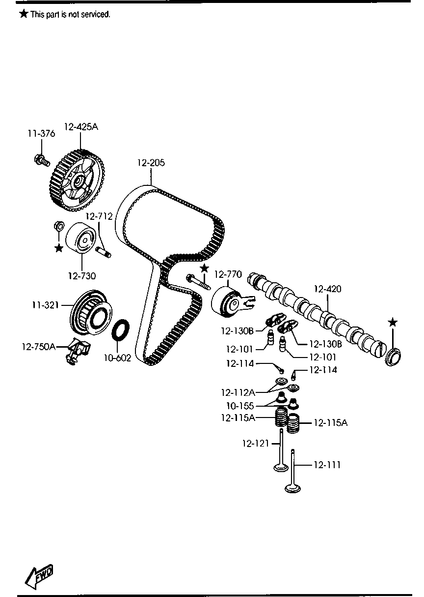 MAZDA Y401-12-130 - Schlepphebel, Motorsteuerung alexcarstop-ersatzteile.com