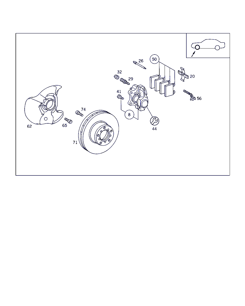 Mercedes-Benz A 001 420 05 20 - Bremsbelagsatz, Scheibenbremse alexcarstop-ersatzteile.com