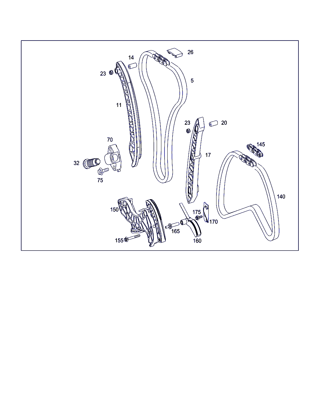 Mercedes-Benz A 271 052 04 16 - Gleitschiene, Steuerkette alexcarstop-ersatzteile.com