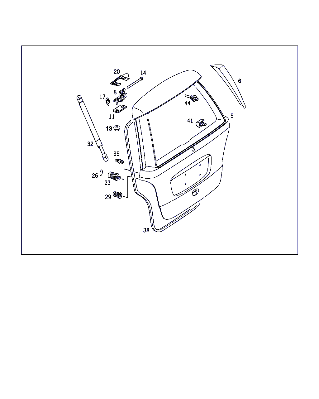 Mercedes-Benz A 168 980 01 64 - Gasfeder, Koffer / Laderaum alexcarstop-ersatzteile.com