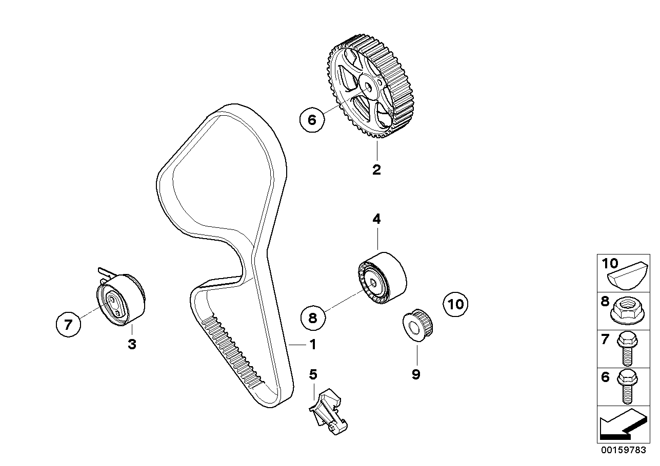 FORD 11 31 7 805 961 - Umlenk / Führungsrolle, Zahnriemen alexcarstop-ersatzteile.com