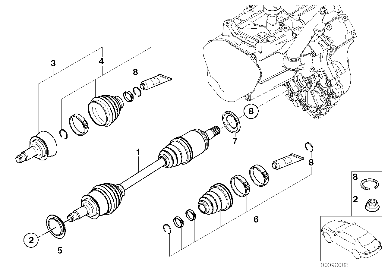 BMW 31 60 7 518 245 - Faltenbalg, Antriebswelle alexcarstop-ersatzteile.com