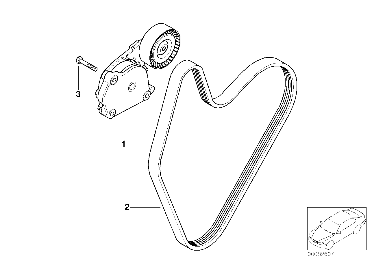 BMW 11 28 1 482 199 - Riemenspanner, Keilrippenriemen alexcarstop-ersatzteile.com