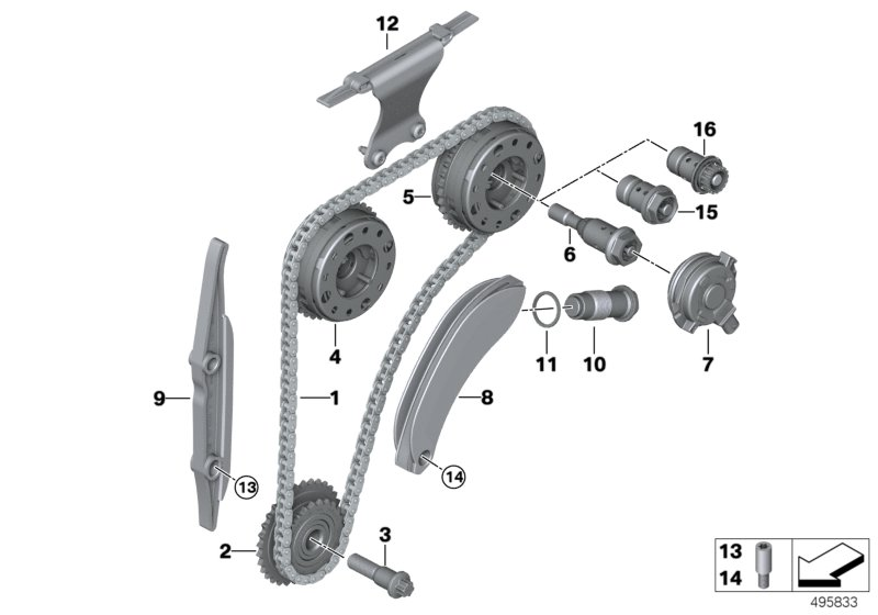 Mini 13527797908 - Steuerkettensatz alexcarstop-ersatzteile.com