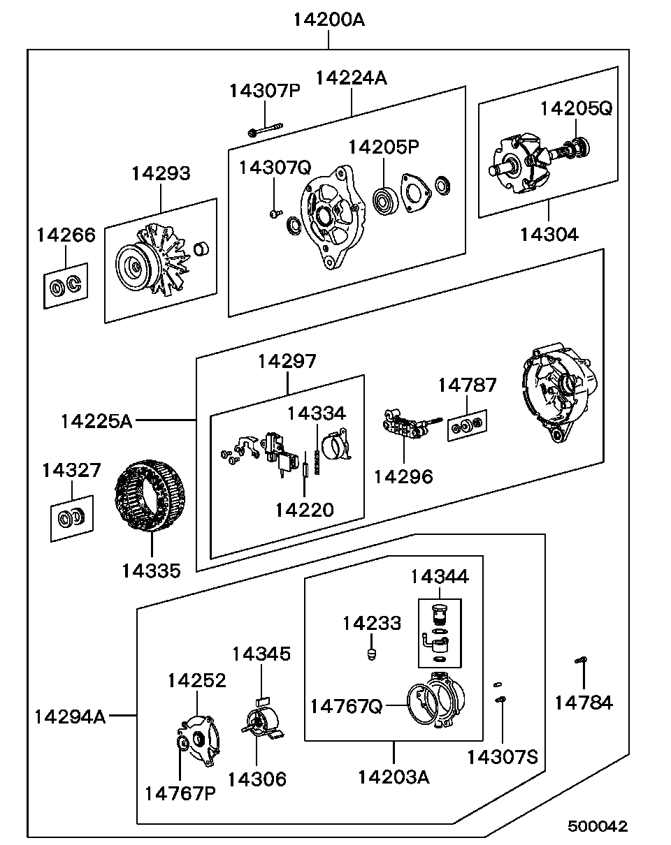 Mitsubishi MD 147245 - Generator alexcarstop-ersatzteile.com