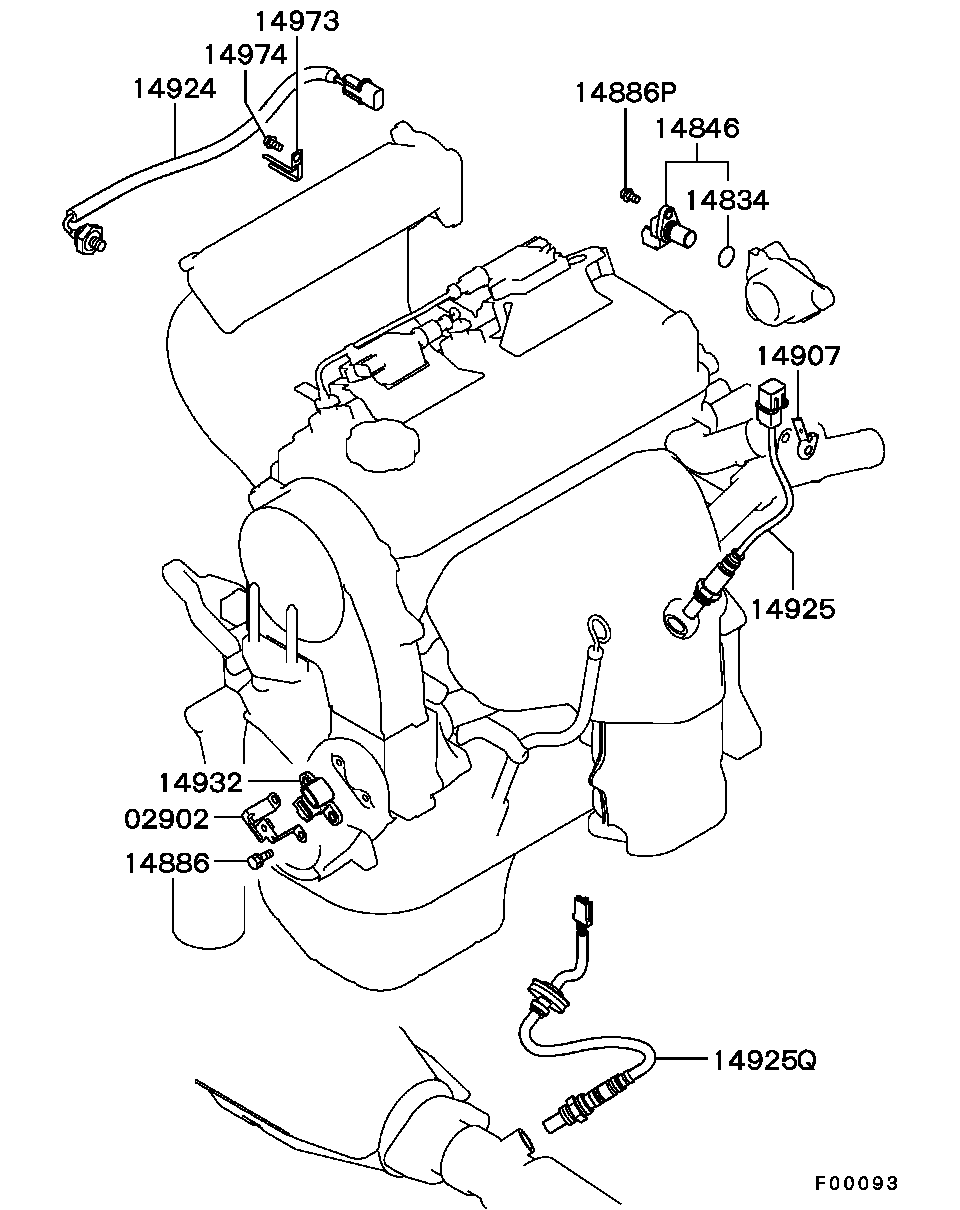 Mitsubishi MR514072 - Lambdasonde alexcarstop-ersatzteile.com