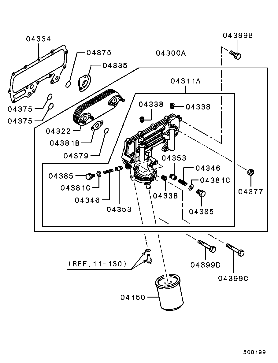 Fuso ME013307 - Ölfilter alexcarstop-ersatzteile.com