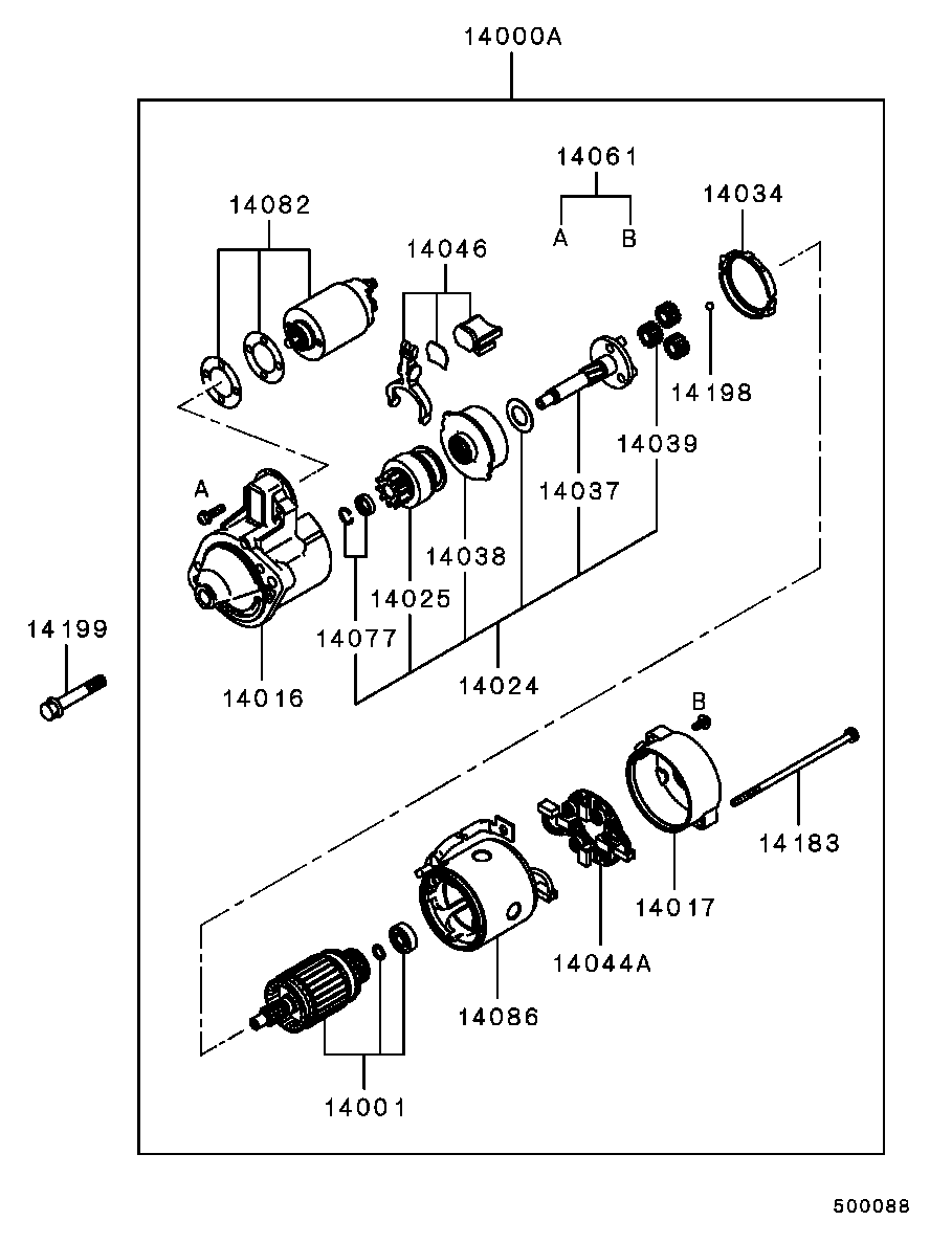 Mitsubishi MD 315 548 - Starter alexcarstop-ersatzteile.com