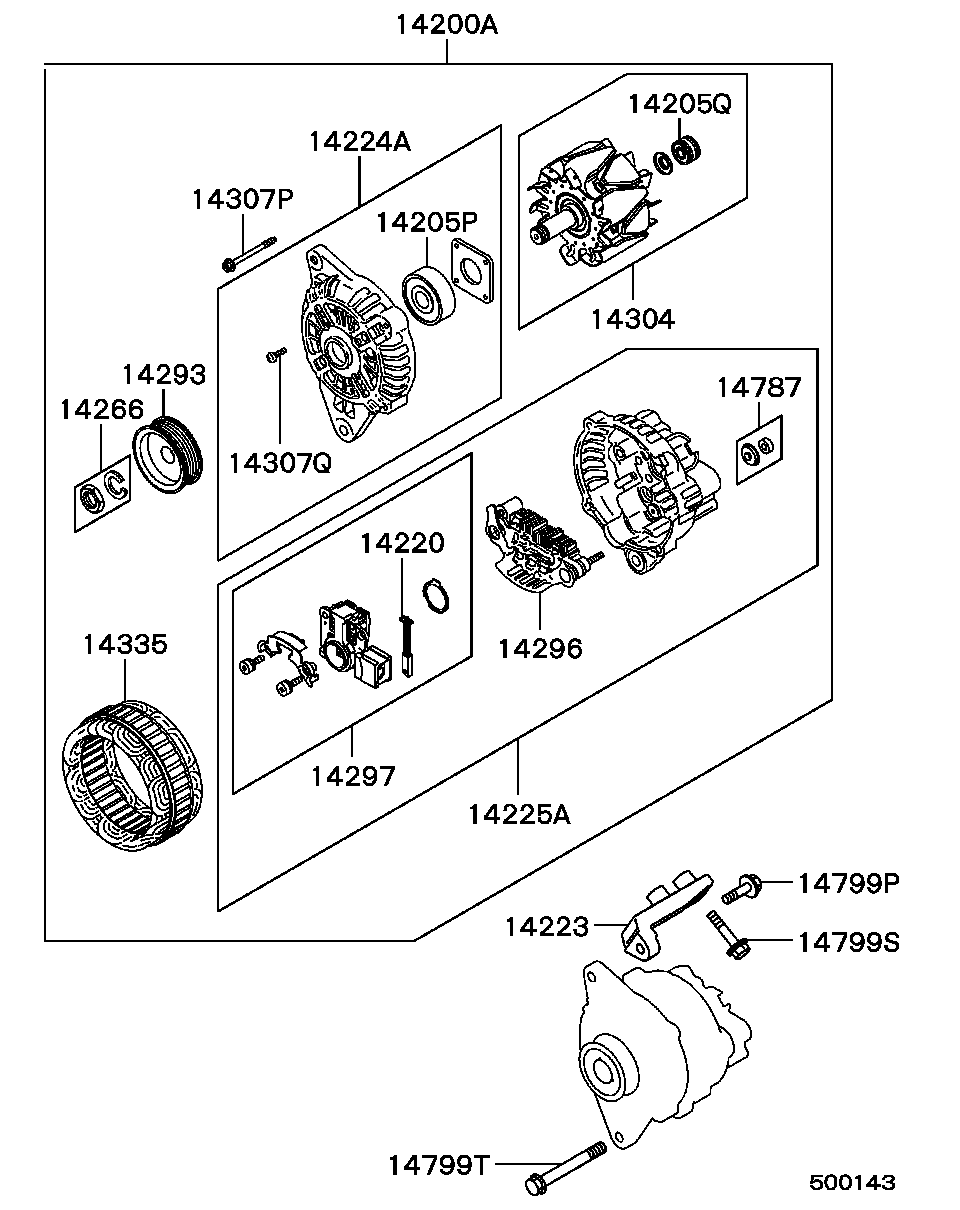 Mitsubishi MD 188242 - Generator alexcarstop-ersatzteile.com