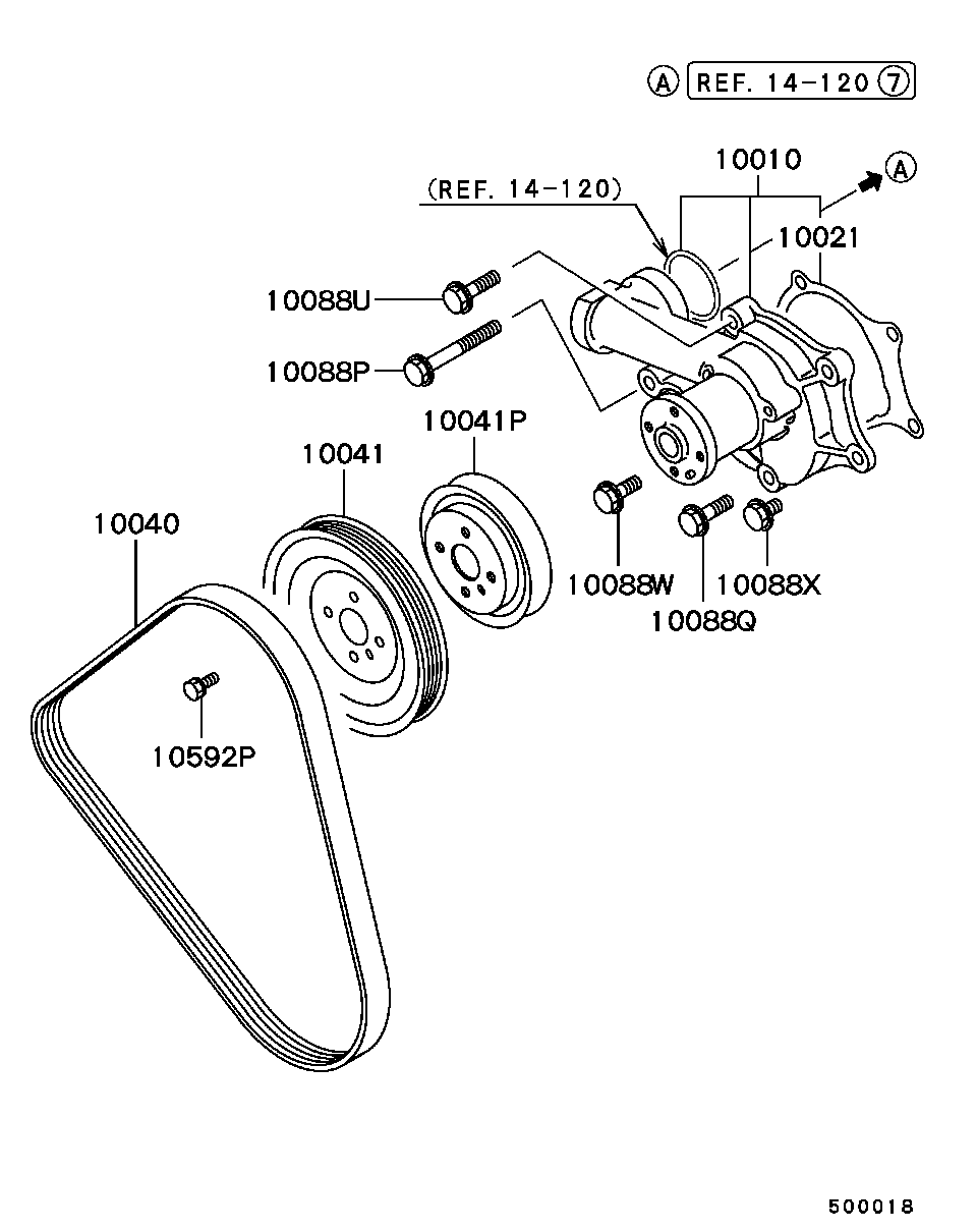 Hyundai MD186126 - Keilrippenriemen alexcarstop-ersatzteile.com