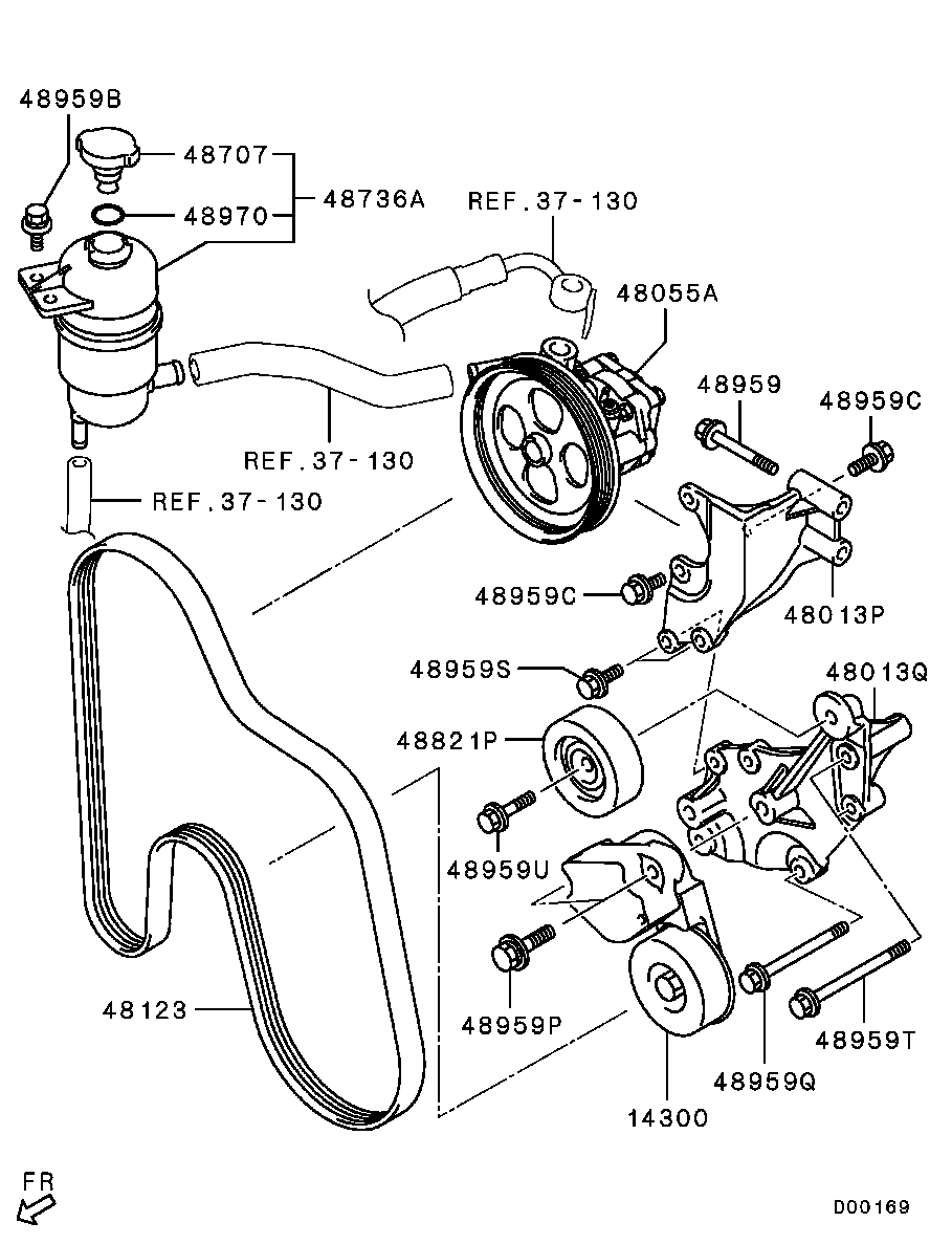 Mitsubishi 1340A094 - Keilrippenriemen alexcarstop-ersatzteile.com