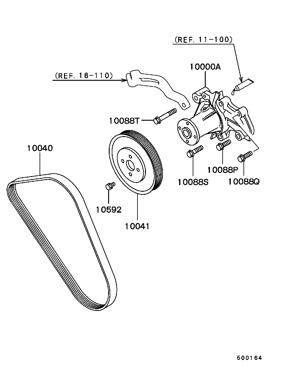 Mitsubishi MD338513 - Keilrippenriemen alexcarstop-ersatzteile.com