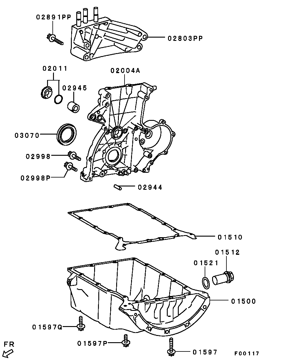 Mitsubishi MN960041 - Dichtring, Ölablassschraube alexcarstop-ersatzteile.com