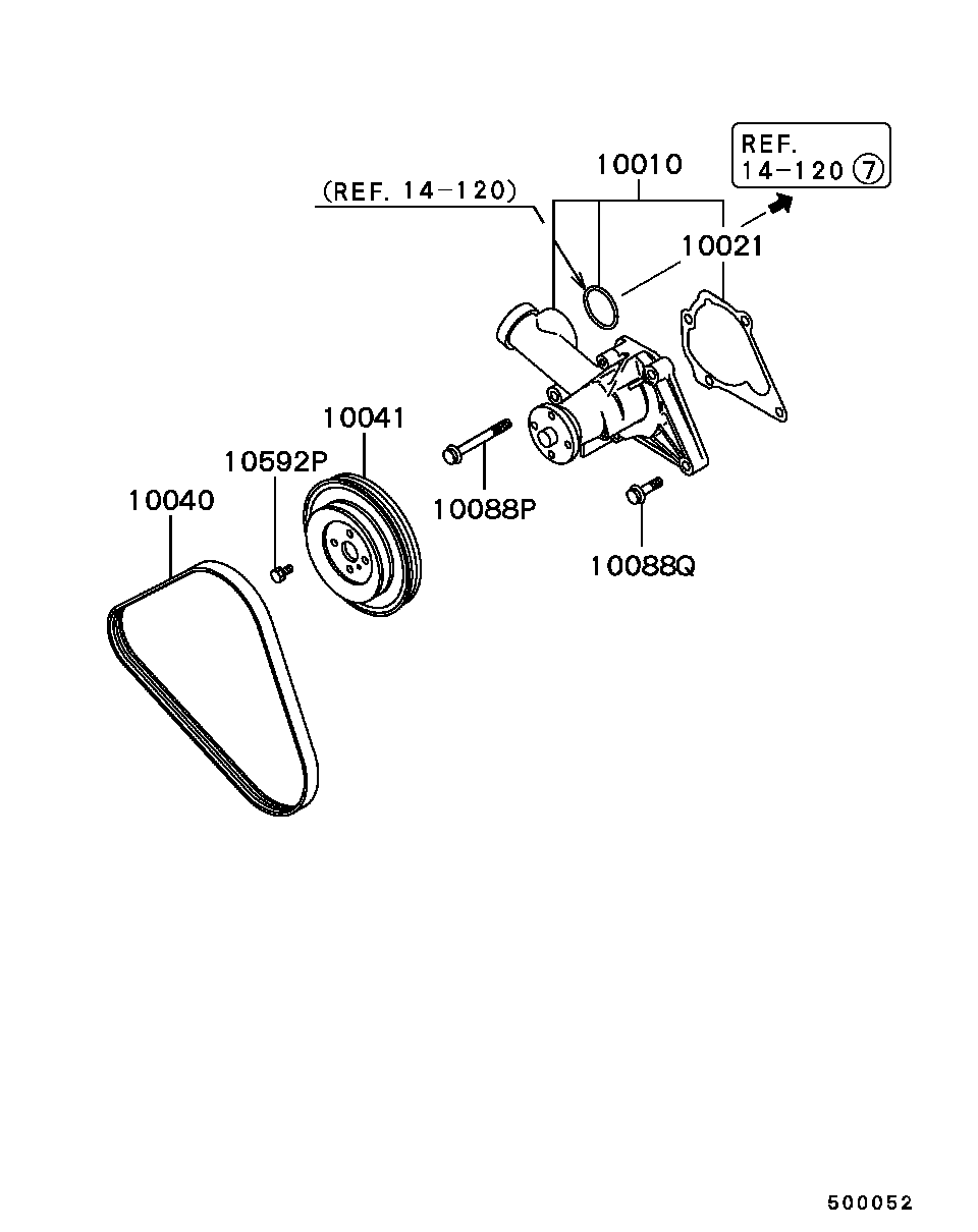 MAZDA MD117356 - Keilrippenriemen alexcarstop-ersatzteile.com