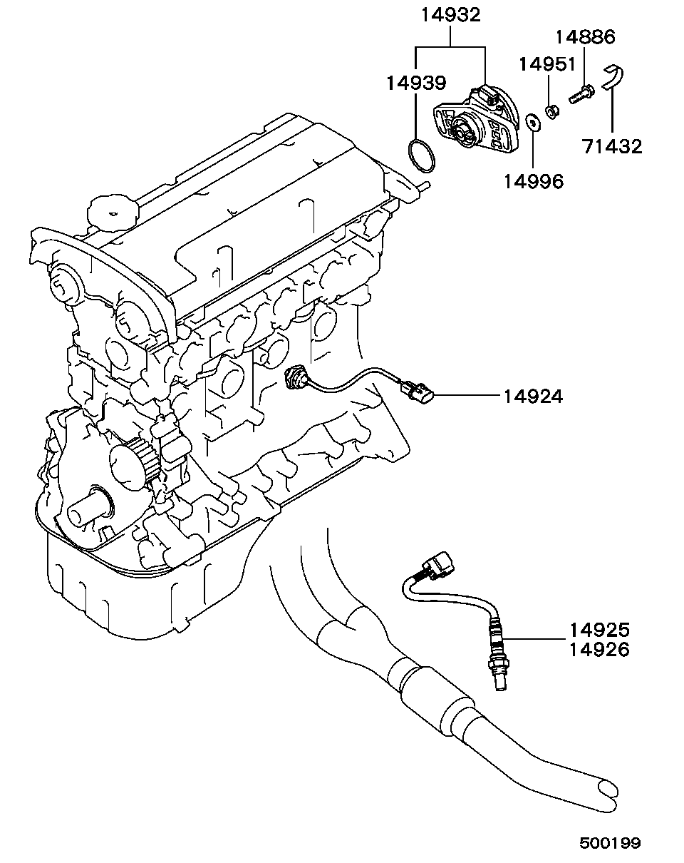 Mitsubishi MD182691 - Lambdasonde alexcarstop-ersatzteile.com