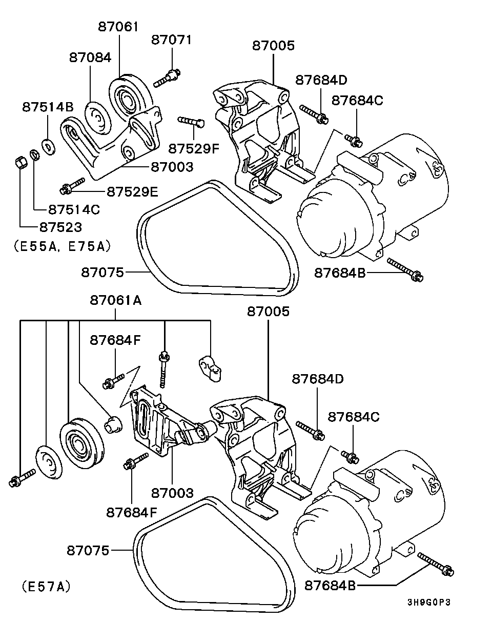 Mitsubishi MB568899 - Keilrippenriemen alexcarstop-ersatzteile.com