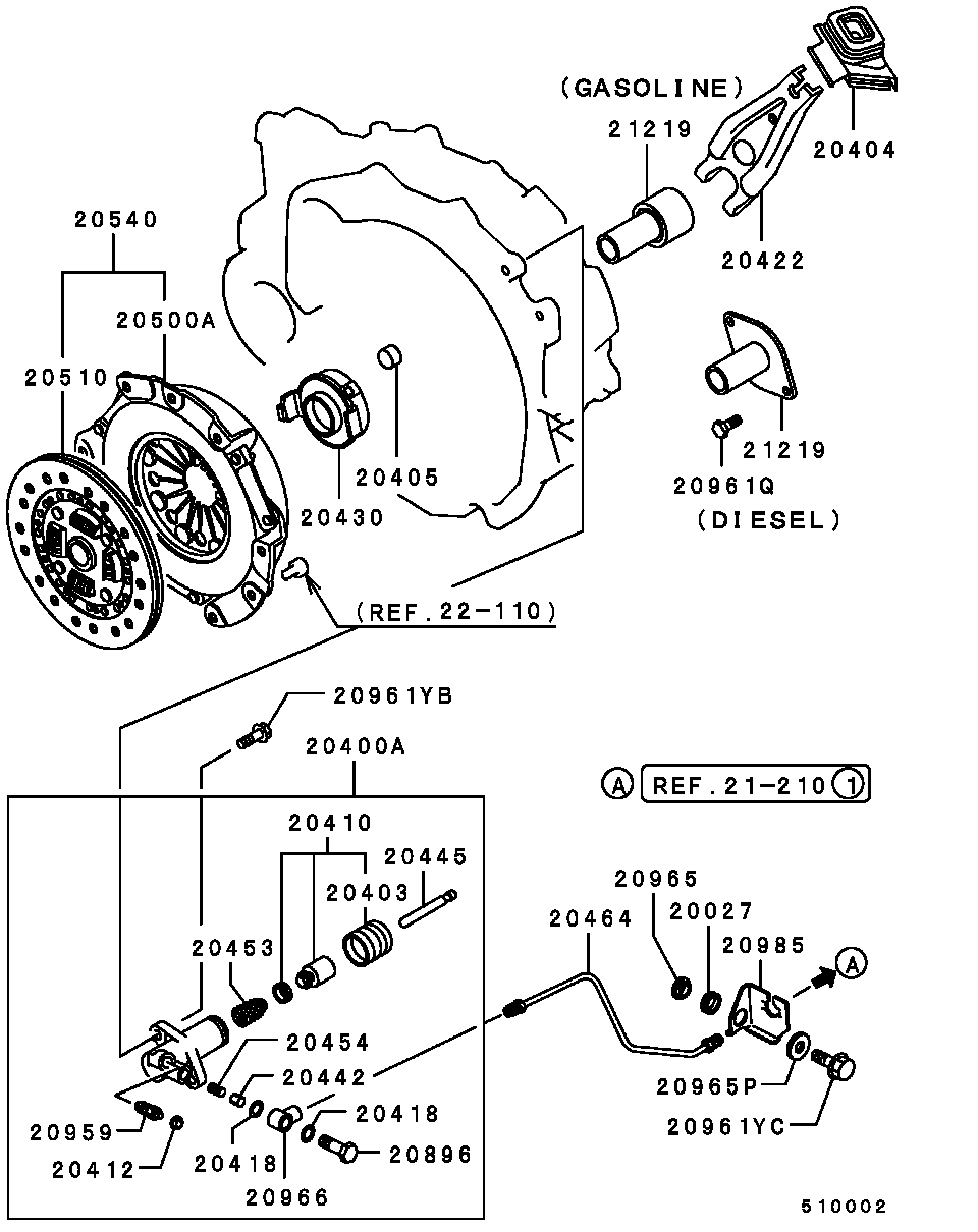 Mitsubishi M345241 - Kupplungsscheibe alexcarstop-ersatzteile.com