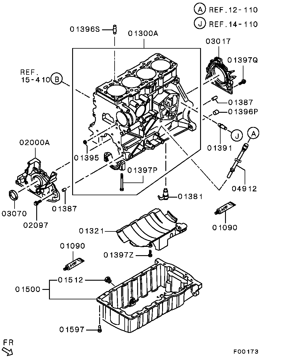 Mitsubishi MN980012 - Wellendichtring, Kurbelwelle alexcarstop-ersatzteile.com