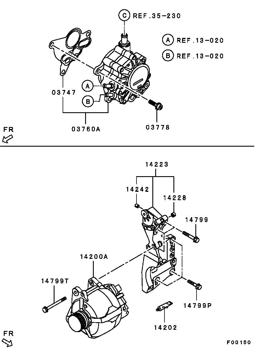 Mitsubishi 1800A066 - Generator alexcarstop-ersatzteile.com