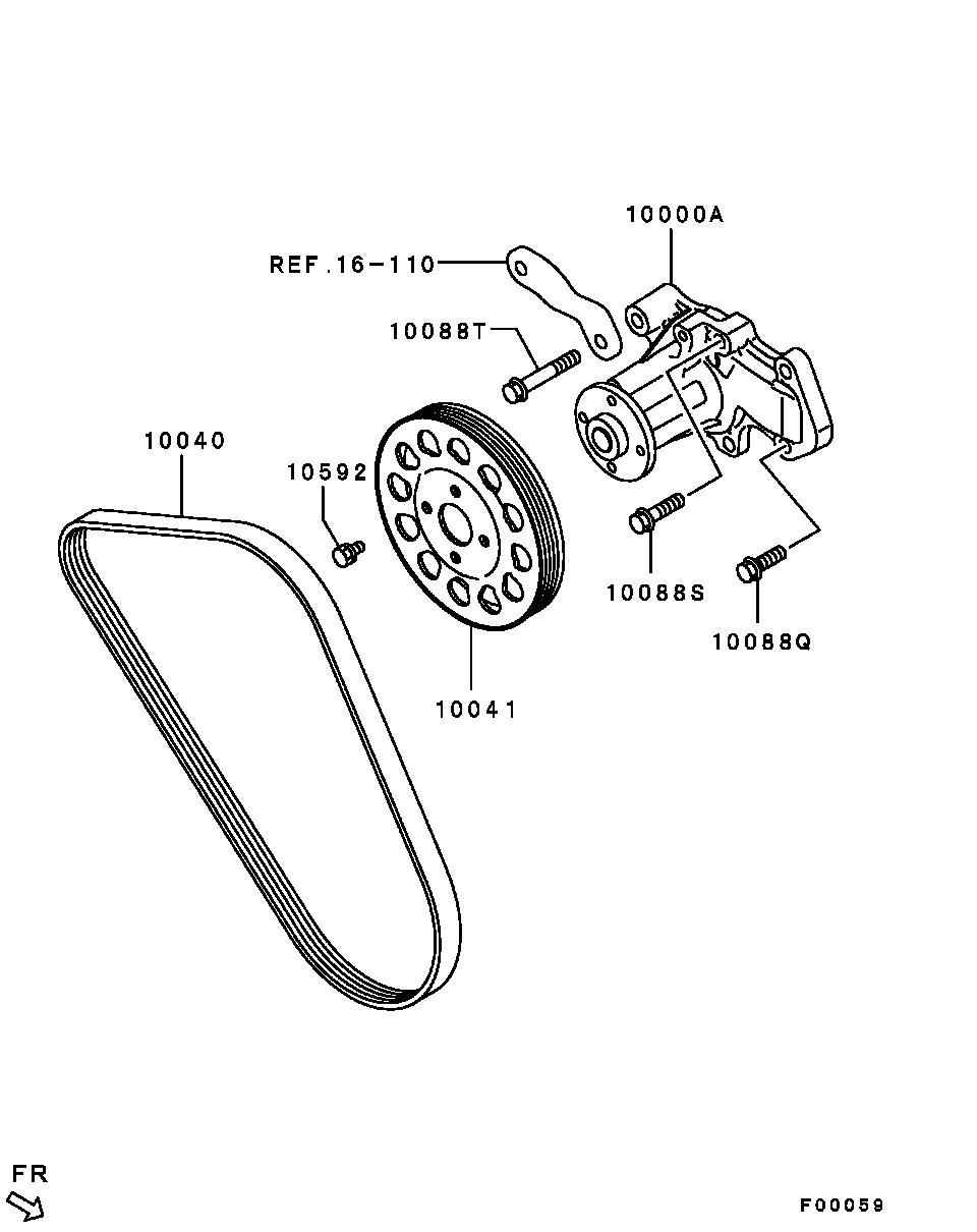 Mitsubishi MN195737 - Keilrippenriemen alexcarstop-ersatzteile.com