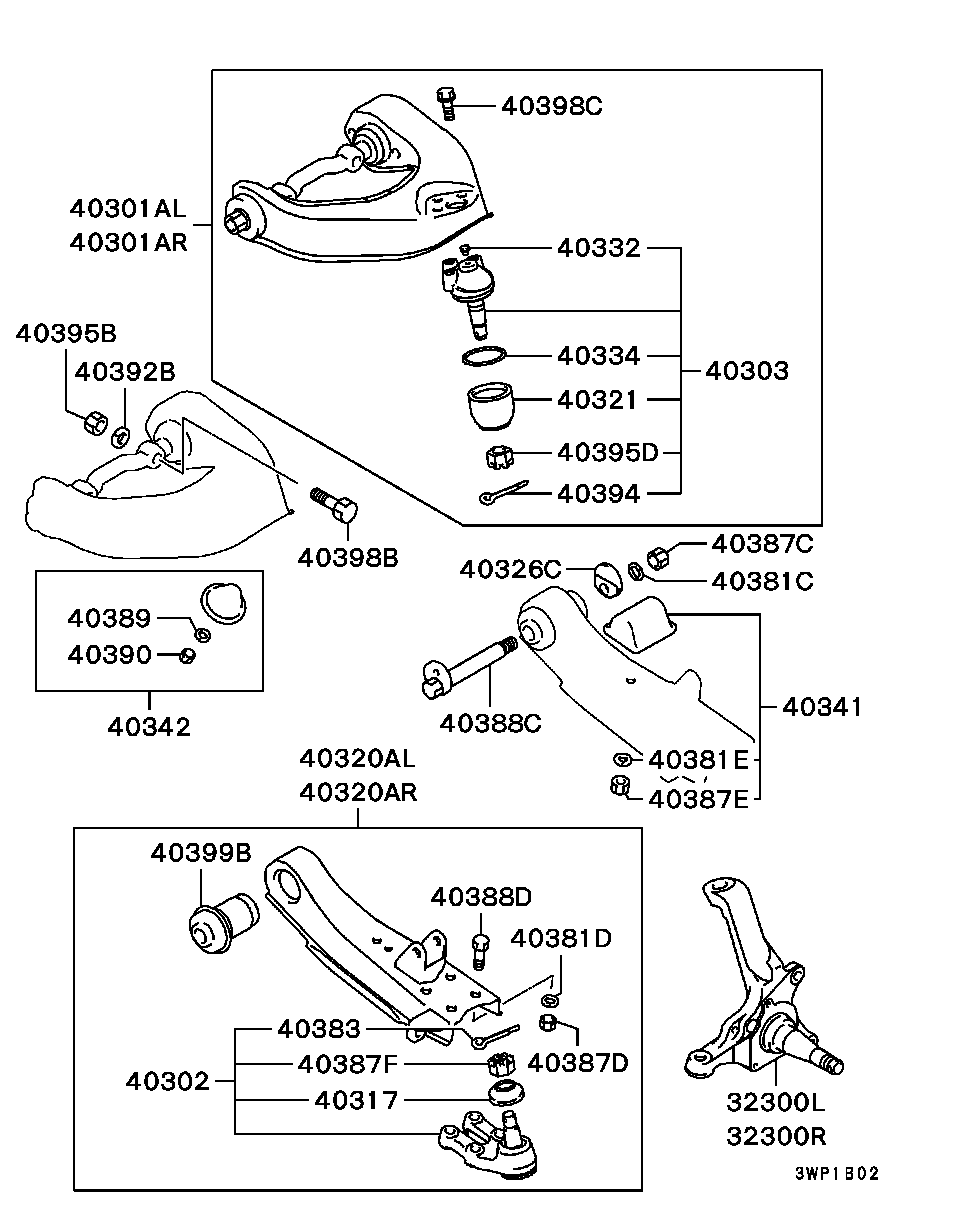 Mitsubishi MR112709 - Lagerung, Lenker alexcarstop-ersatzteile.com