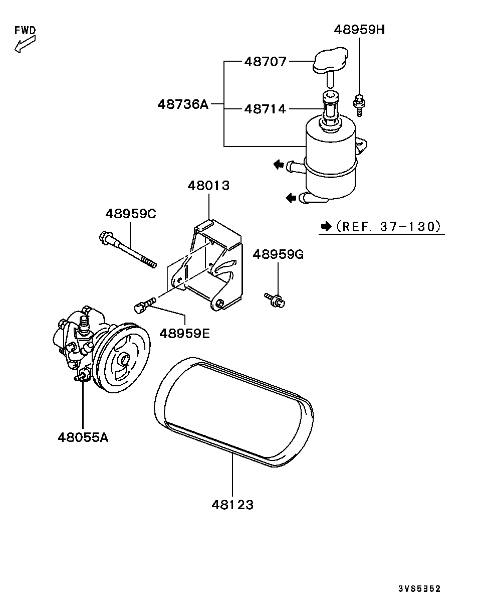 Mitsubishi MD192809 - Keilrippenriemen alexcarstop-ersatzteile.com