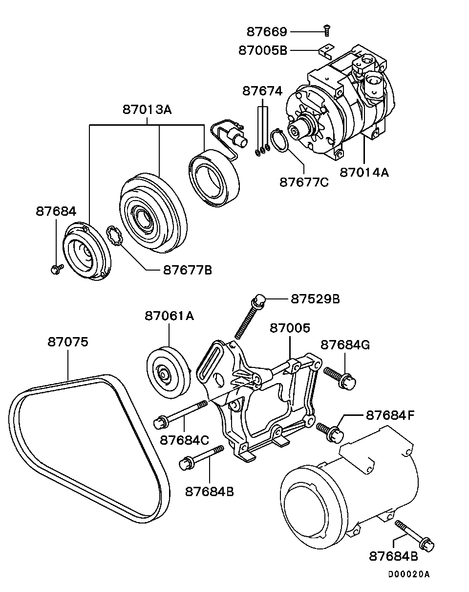 Mitsubishi MB298267 - Keilriemen alexcarstop-ersatzteile.com