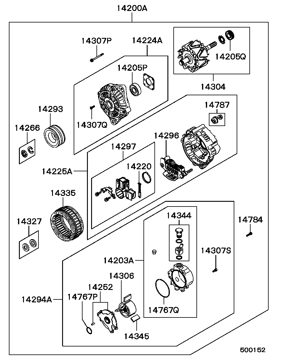 Mitsubishi MD 320354 - Generator alexcarstop-ersatzteile.com