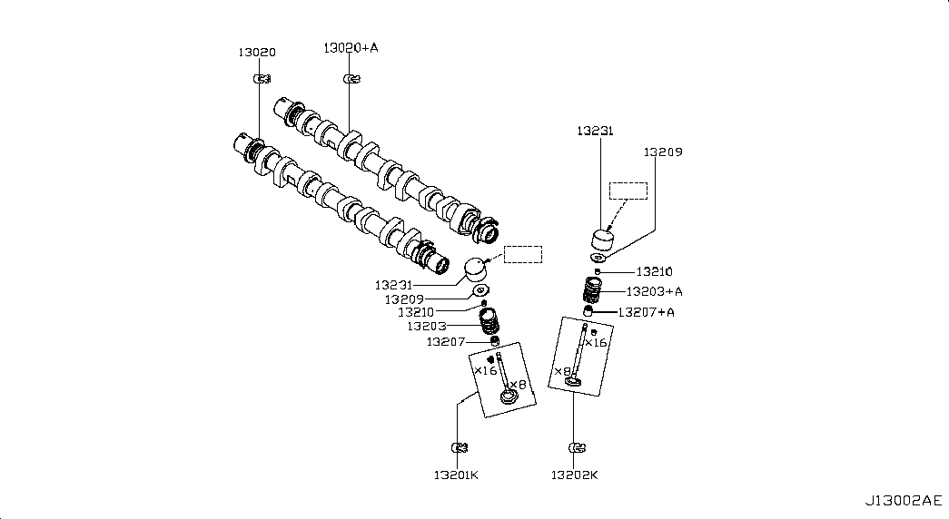 NISSAN 13207-00Q0A - Dichtring, Ventilschaft alexcarstop-ersatzteile.com