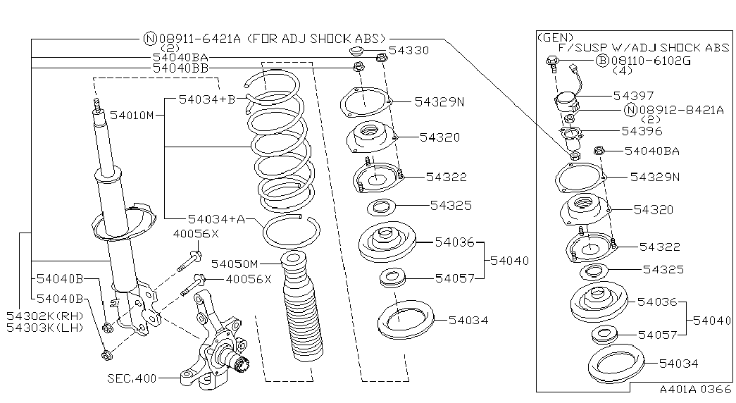 NISSAN 54050-0W002 - Schutzkappe / Faltenbalg, Stoßdämpfer alexcarstop-ersatzteile.com