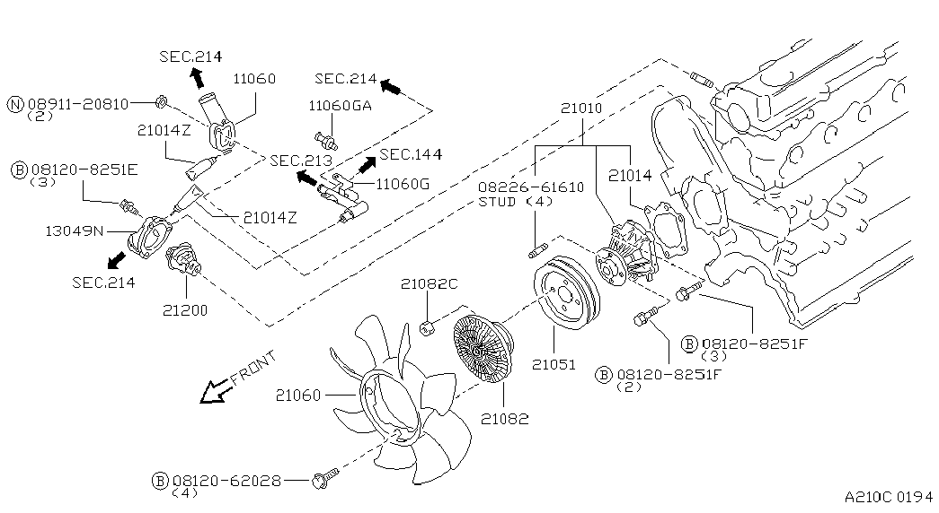 NISSAN 21200-V7205 - Thermostat, Kühlmittel alexcarstop-ersatzteile.com