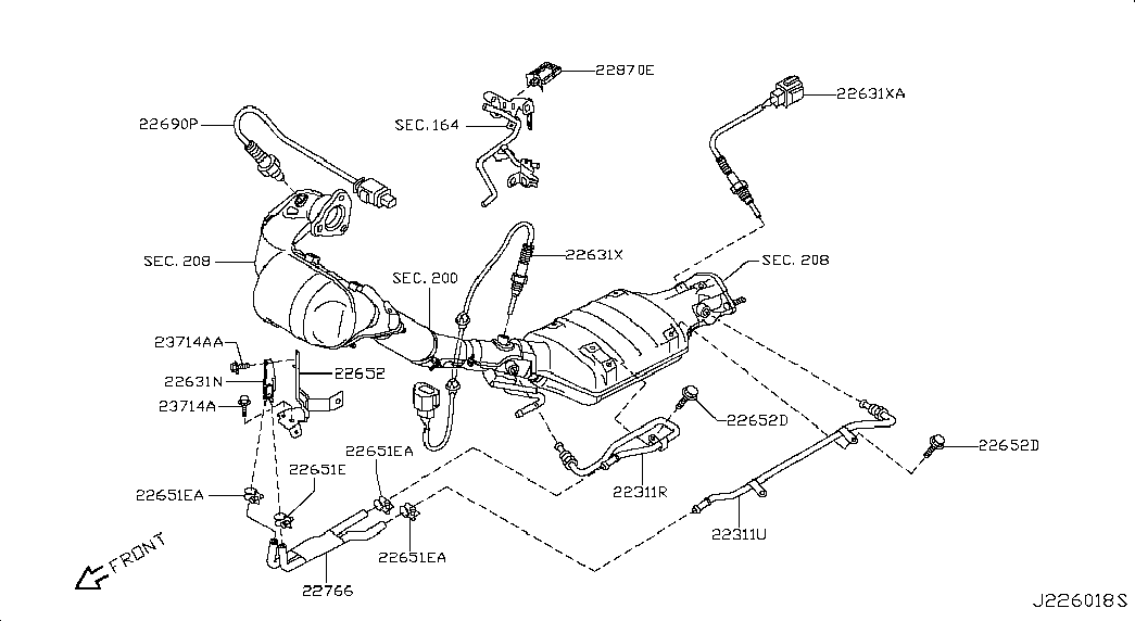 NISSAN 2269000Q1B - Lambdasonde alexcarstop-ersatzteile.com